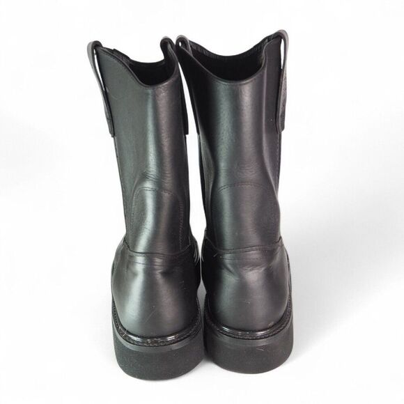 Original Michel Grasso Mil Rayas Work Boots with Steel Helmet Black Men's 9 - Picture 5 of 10